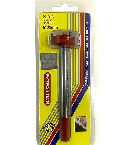 Jon Bhandari Tools 32mm Hinge Boring Forstner Steel Drill Bit Long Carbide Tipped for Wood and Plywood (Hinge bit 25mm Long)- H033