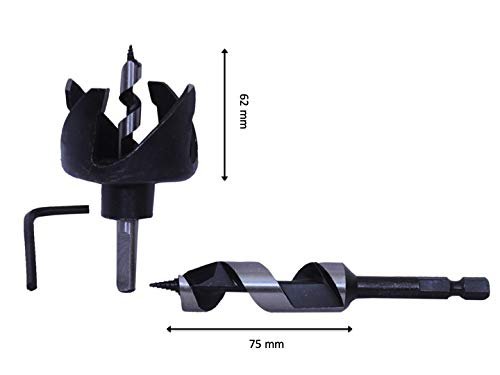 Jon bhandari tools Adjustable Hole Saw Round (2pcs lock installation kit)